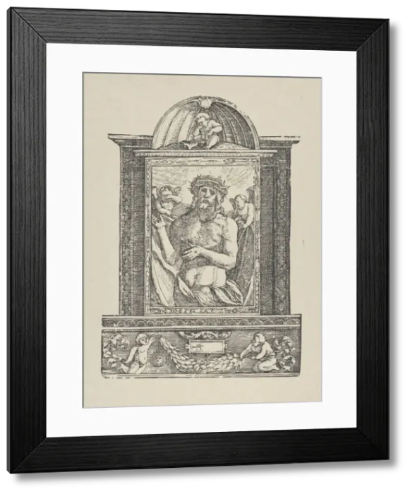 Framed Print : Ecce Homo / Man of Sorrows, 1922. Creator: Hans Schaufelein the Elder Framed Print : Ecce Homo / Man of Sorrows, 1922. Creator: Hans Schaufelein the Elder