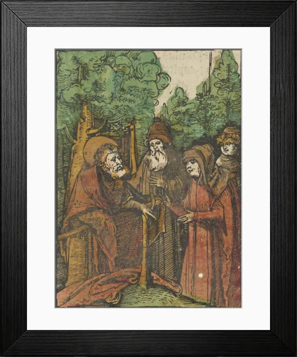 Framed Print : St. John the Baptist Preaching, from Das Plenarium, 1517 Framed Print : St. John the Baptist Preaching, from Das Plenarium, 1517