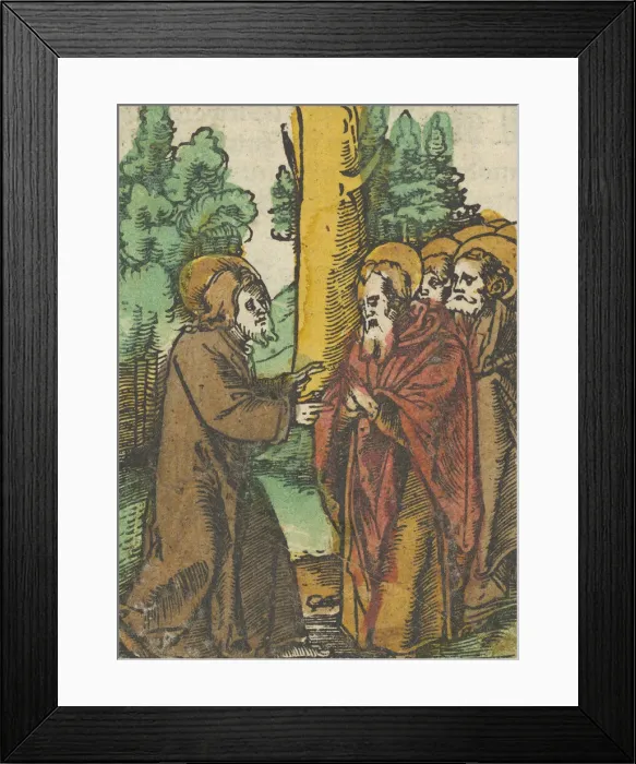 Framed Print : Christ Teaching the Disciples, 1, from Das Plenarium, 1517 Framed Print : Christ Teaching the Disciples, 1, from Das Plenarium, 1517