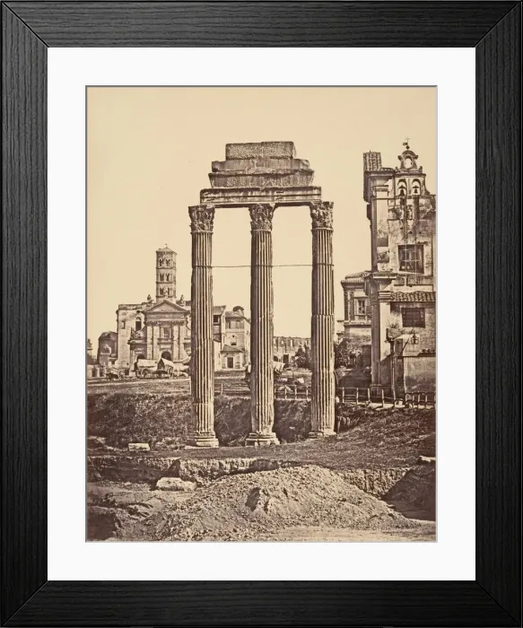 Framed Print : Rovine del Foro, 1848-52. Creator: Eugene Constant Framed Print : Rovine del Foro, 1848-52. Creator: Eugene Constant