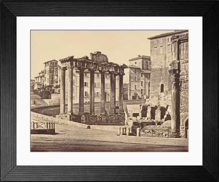 Framed Print : Tempio della Concordia, 1848-52. Creator: Eugene Constant Framed Print : Tempio della Concordia, 1848-52. Creator: Eugene Constant