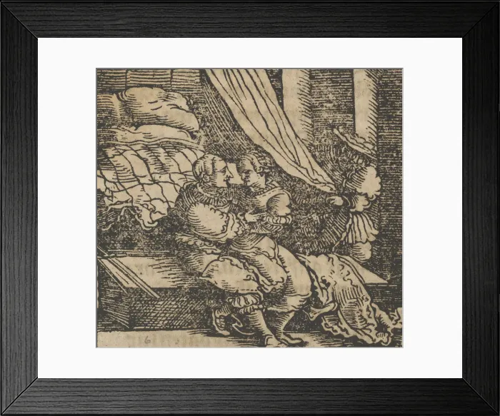 Framed Print : Ghismonda, Guiscardo, and the Prince of Salerno, from The Decameron, before 1534 Framed Print : Ghismonda, Guiscardo, and the Prince of Salerno, from The Decameron, before 1534