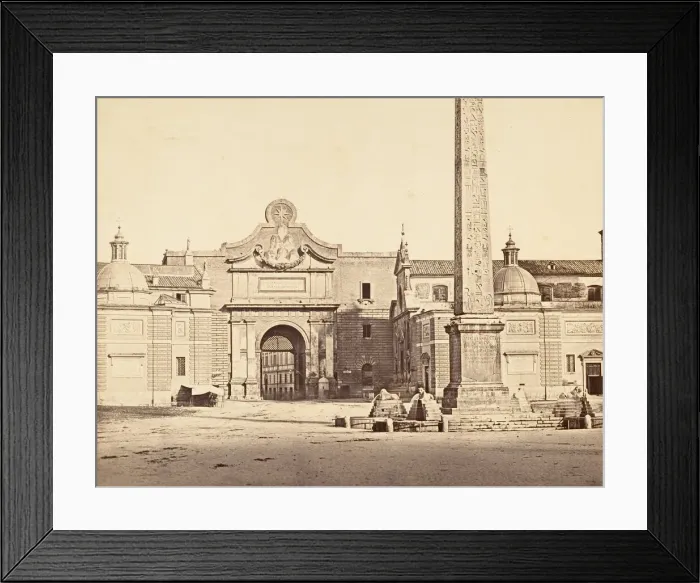 Framed Print : Porta del Popolo, 1848-52. Creator: Eugene Constant