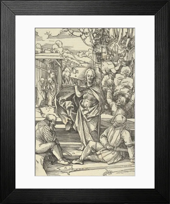 Framed Print : The Resurrection, from Speculum passionis domini nostri Ihesu Christi, 1507 Framed Print : The Resurrection, from Speculum passionis domini nostri Ihesu Christi, 1507