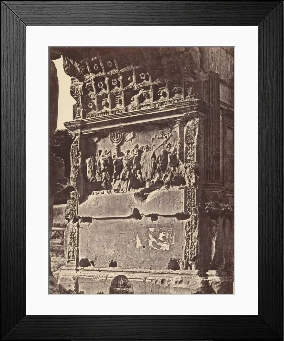 Framed Print : Bassorilievo dell arco di Tito, 1848-52. Creator: Eugene Constant Framed Print : Bassorilievo dell arco di Tito, 1848-52. Creator: Eugene Constant