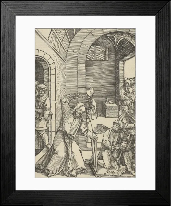 Framed Print : Christ Purifying the Temple, from Speculum passionis domini nostri Ihesu Christi, 1507 Framed Print : Christ Purifying the Temple, from Speculum passionis domini nostri Ihesu Christi, 1507