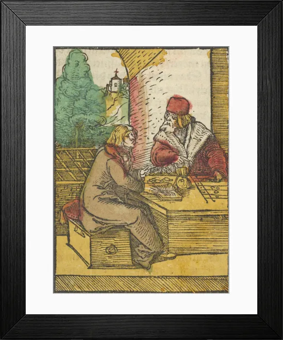 Framed Print : The Parable of the Rich Man and the Housekeeper, 2, from Das Plenarium, 1517 Framed Print : The Parable of the Rich Man and the Housekeeper, 2, from Das Plenarium, 1517