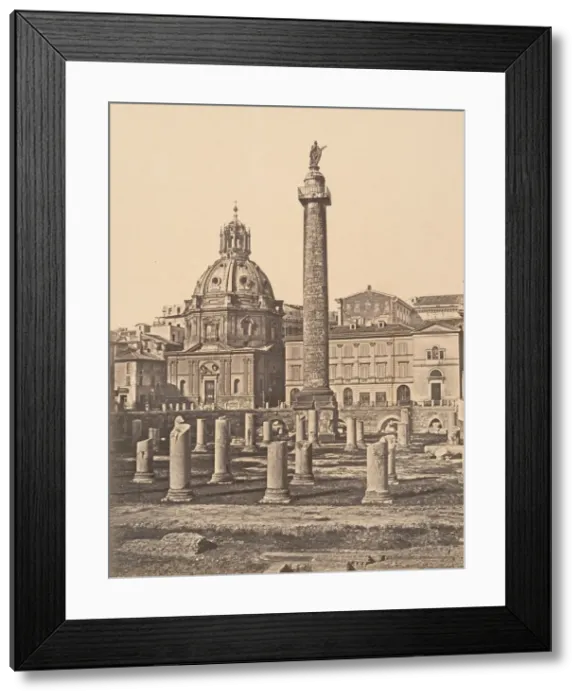 Framed Print : Foro e Colonna di Trajano, 1848-52. Creator: Eugene Constant Framed Print : Foro e Colonna di Trajano, 1848-52. Creator: Eugene Constant