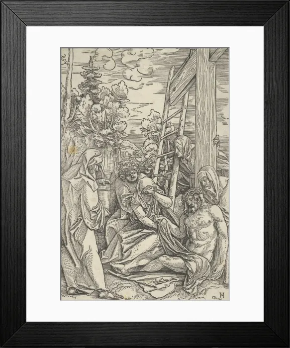 Framed Print : The Lamentation, from The Life of Christ, ca. 1511-12. Creator Framed Print : The Lamentation, from The Life of Christ, ca. 1511-12. Creator