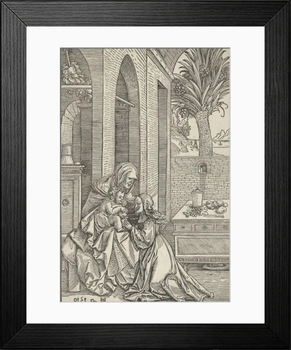 Framed Print : Virgin and Child with Saint Anne, 1510. Creator: Hans Schaufelein the Elder Framed Print : Virgin and Child with Saint Anne, 1510. Creator: Hans Schaufelein the Elder
