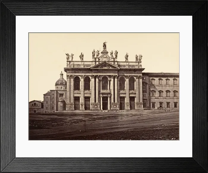 Framed Print : S. Giovanni Laterano, 1848-52. Creator: Eugene Constant Framed Print : S. Giovanni Laterano, 1848-52. Creator: Eugene Constant