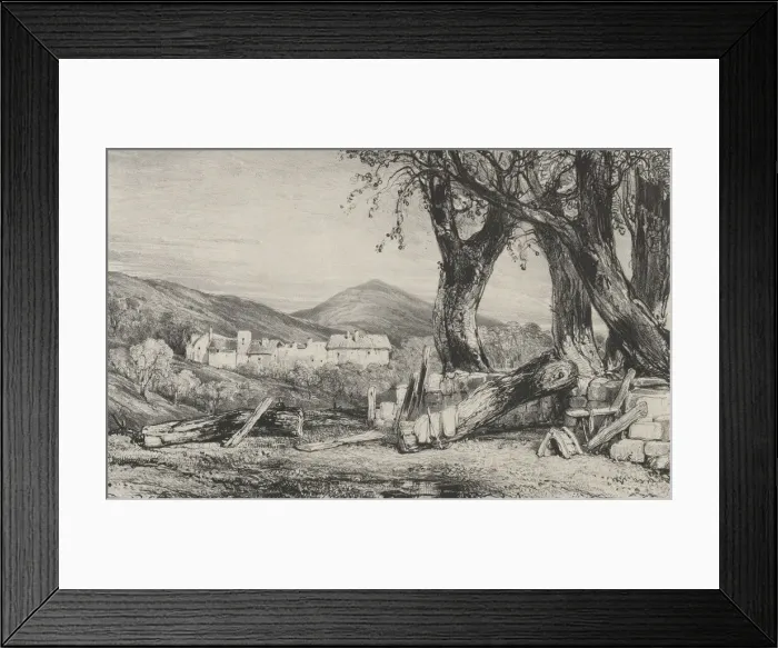 Framed Print : Gorge de Royat, 1831. Creator: Godefroy Engelmann Framed Print : Gorge de Royat, 1831. Creator: Godefroy Engelmann