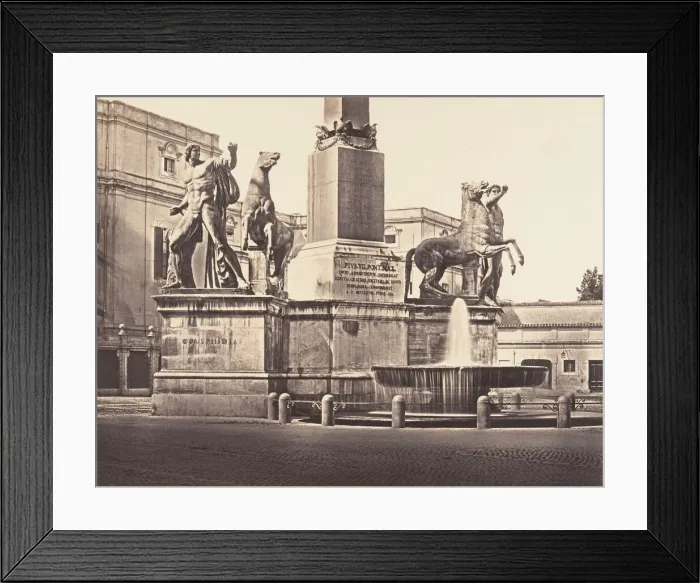 Framed Print : Monte Cavallo, 1848-52. Creator: Eugene Constant Framed Print : Monte Cavallo, 1848-52. Creator: Eugene Constant