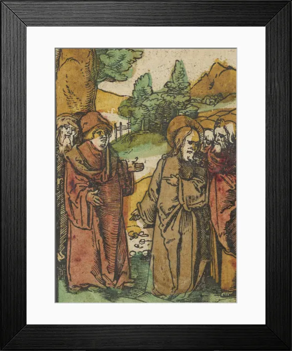 Framed Print : Christ Warning the Disciples of False Prophets, from Das Plenarium, 1517 Framed Print : Christ Warning the Disciples of False Prophets, from Das Plenarium, 1517