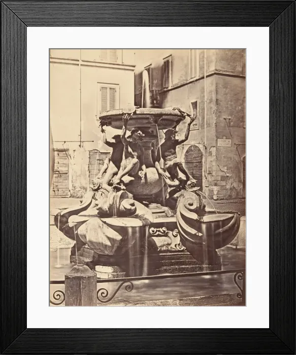 Framed Print : Fontana delle Tartarughe, 1848-52. Creator: Eugene Constant Framed Print : Fontana delle Tartarughe, 1848-52. Creator: Eugene Constant