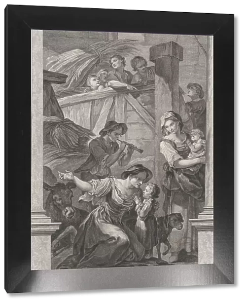 The Chapel of the Enfants-Trouves in Paris: L'Adoration des bergers, 1752. Creator: Etienne Fessard