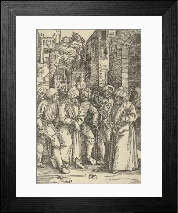 Framed Print : Christ before Pilate in front of his Palace, from Speculum passionis domini nostri Ihesu Framed Print : Christ before Pilate in front of his Palace, from Speculum passionis domini nostri Ihesu
