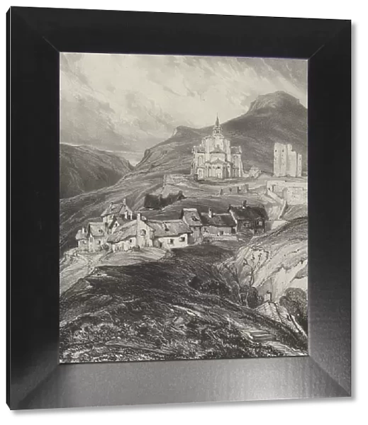 Abside exterieur de l eglise Saint-Nectaire, 1831. Creator: Godefroy Engelmann