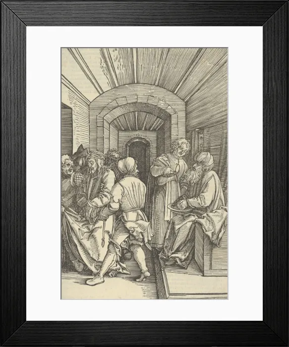 Framed Print : Pilate Washing his Hands, from Speculum passionis domini nostri Ihesu Christi, 1507 Framed Print : Pilate Washing his Hands, from Speculum passionis domini nostri Ihesu Christi, 1507