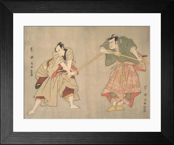 Framed Print : Scene from an Unidentified Drama, ca. 1800. Creator: Utagawa Toyokuni I Framed Print : Scene from an Unidentified Drama, ca. 1800. Creator: Utagawa Toyokuni I