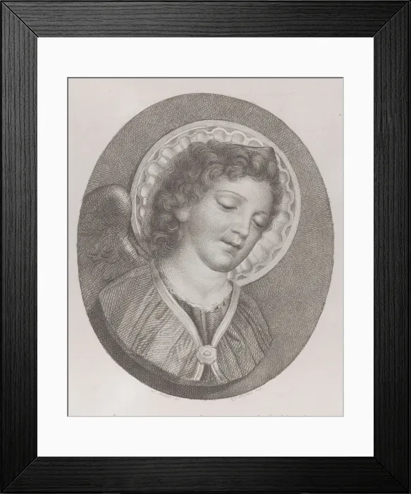 Framed Print : The Archangel Gabriel, 1800. Creators: Raphael Morghen, Angelo Emilio Lapi Framed Print : The Archangel Gabriel, 1800. Creators: Raphael Morghen, Angelo Emilio Lapi