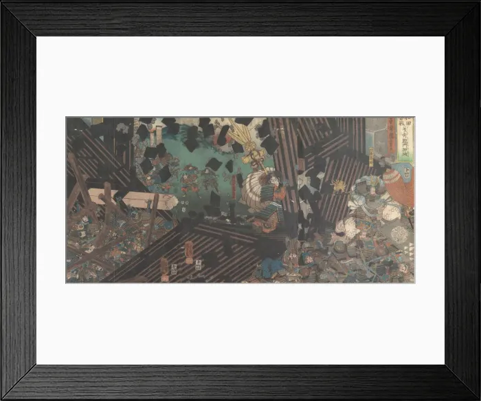 Framed Print : Album of Fifteen Triptychs of Famous Battlescenes, 19th century Framed Print : Album of Fifteen Triptychs of Famous Battlescenes, 19th century