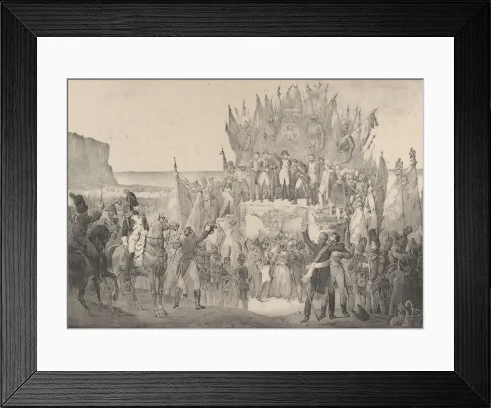 Framed Print : Military Festival at Boulogne with Napoleon Distributing Stars of the Legion of Ho Framed Print : Military Festival at Boulogne with Napoleon Distributing Stars of the Legion of Ho