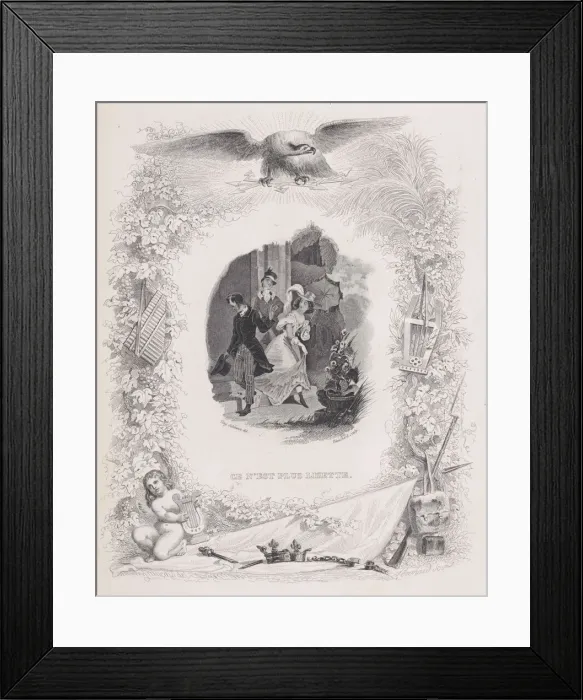 Framed Print : It is No Longer Lisette, from The Songs of Beranger, 1829 Framed Print : It is No Longer Lisette, from The Songs of Beranger, 1829