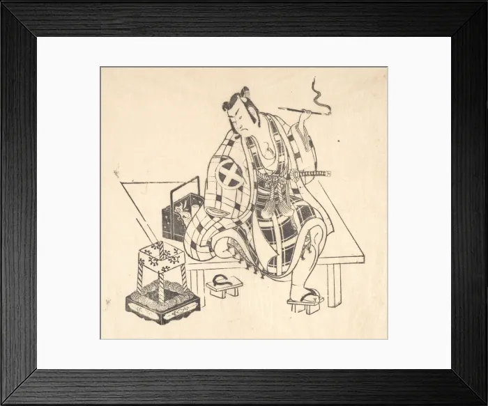 Framed Print : One of Six Impressions from Worn Old Blocks. Creator: Unknown Framed Print : One of Six Impressions from Worn Old Blocks. Creator: Unknown