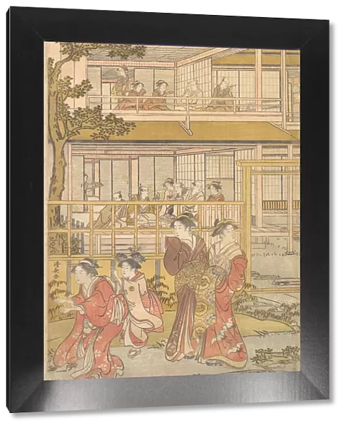 Uranosuke Plays Blind Mans Buff with the Women of the Ichiriki Joroya, ca. 1790