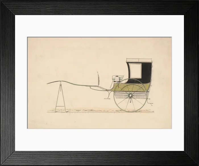 Framed Print : Design for Car aDeux Roues'(Vehicle with two wheels), ca. 1870 Framed Print : Design for Car aDeux Roues'(Vehicle with two wheels), ca. 1870