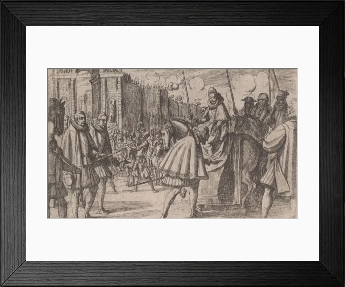 Framed Print : Triumphal Entry of Margaret of Austria into Milan, from The Life of Margaret of Austria Framed Print : Triumphal Entry of Margaret of Austria into Milan, from The Life of Margaret of Austria