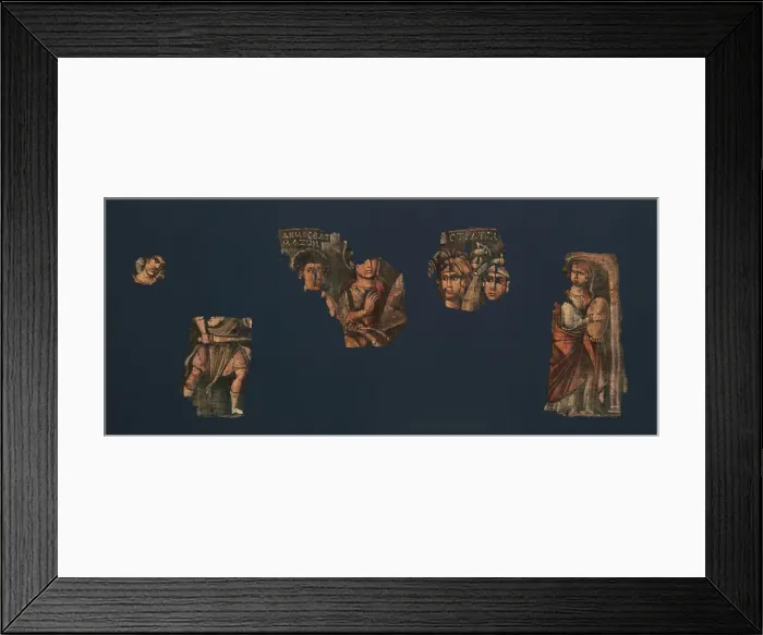 Framed Print : Exodus Painting, five elements from a painted hanging depicting the Crossing Framed Print : Exodus Painting, five elements from a painted hanging depicting the Crossing
