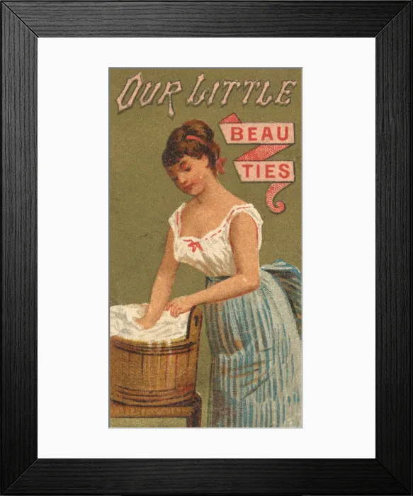 Framed Print : From the Girls and Children series (N58) promoting Our Little Beauties Cigarettes for Framed Print : From the Girls and Children series (N58) promoting Our Little Beauties Cigarettes for