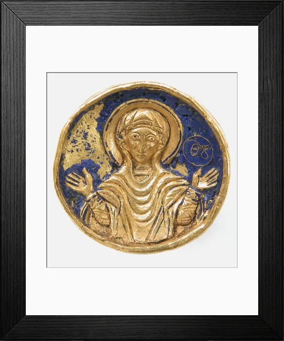 Framed Print : Ring with Enamel Bezel, Byzantine, 19th or 20th century (12th-13th century style) Framed Print : Ring with Enamel Bezel, Byzantine, 19th or 20th century (12th-13th century style)