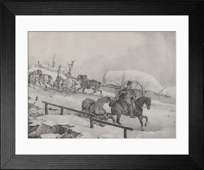 Framed Print : Roulier Montant un Cote, 1823. Creator: Theodore Gericault Framed Print : Roulier Montant un Cote, 1823. Creator: Theodore Gericault
