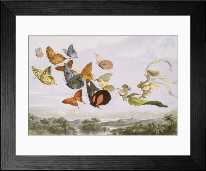 Framed Print : In Fairyland: A Series of Pictures from the Elf-World, 1870. Creator: Edmund Evans Framed Print : In Fairyland: A Series of Pictures from the Elf-World, 1870. Creator: Edmund Evans