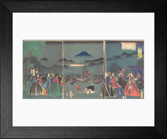 Framed Print : France (furansukoku), 2nd month, 1865. Creator: Utagawa Yoshitora Framed Print : France (furansukoku), 2nd month, 1865. Creator: Utagawa Yoshitora