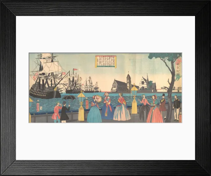 Framed Print : England (Igirisukoku), 2nd month, 1865. Creator: Utagawa Yoshitora Framed Print : England (Igirisukoku), 2nd month, 1865. Creator: Utagawa Yoshitora