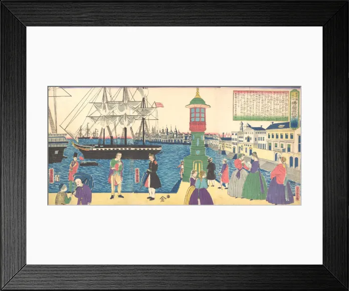 Framed Print : Paris, France, 1862 (Bunkyu 2, 6th month). Creator: Utagawa Yoshitora Framed Print : Paris, France, 1862 (Bunkyu 2, 6th month). Creator: Utagawa Yoshitora