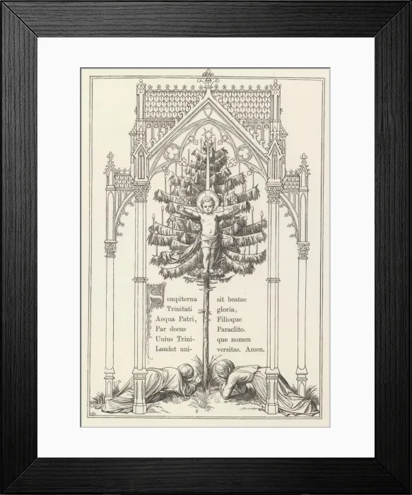 Framed Print : Weihnachtstraum. Ein Festspiel, 1867. Creator: Felix A. Joerdens