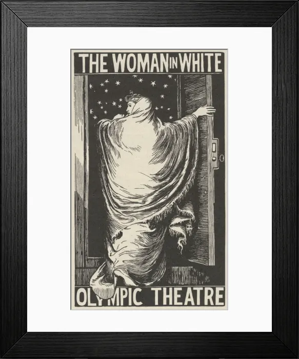 Framed Print : The Woman in White, 1871. Creator: William Harcourt Hooper Framed Print : The Woman in White, 1871. Creator: William Harcourt Hooper