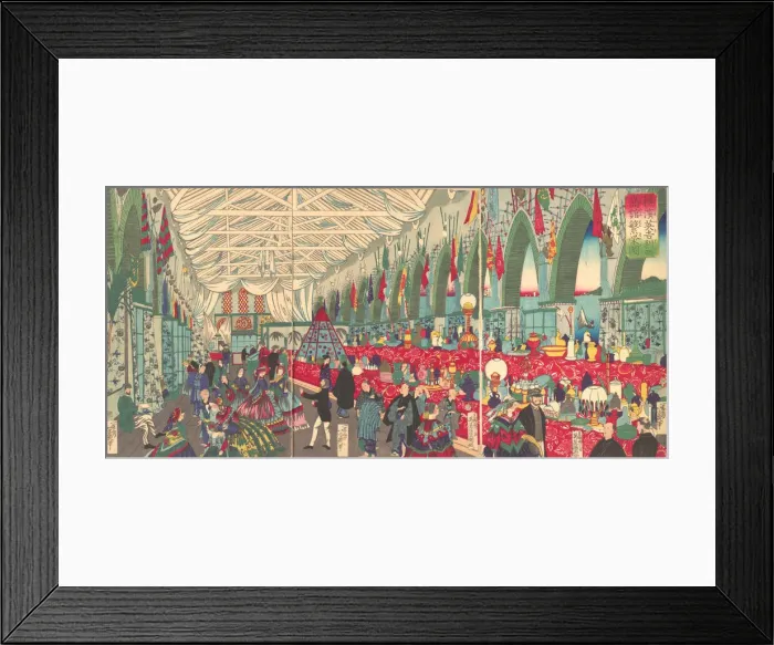 Framed Print : The Flourishing of an English Trading Firm in Yokohama, 9th month, 1870 Framed Print : The Flourishing of an English Trading Firm in Yokohama, 9th month, 1870