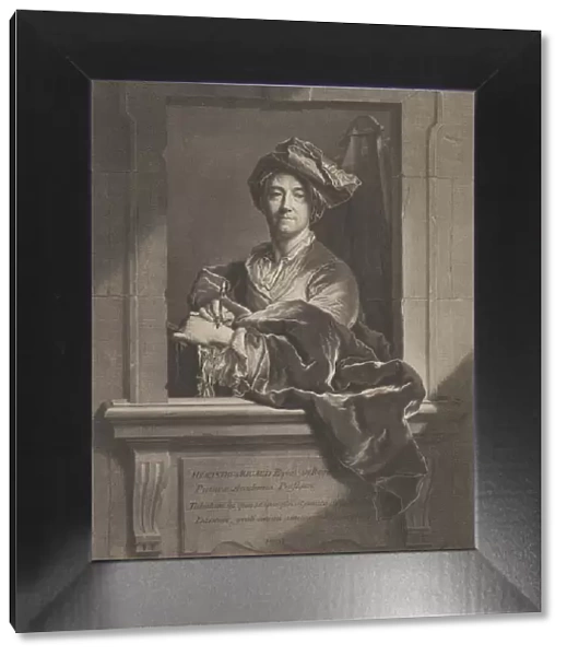 Portrait of Hyacinthe Rigaud, 1721. Creator: Pierre Imbert Drevet