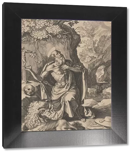Saint Jerome, . n. d. n. d Creator: Pieter de Jode