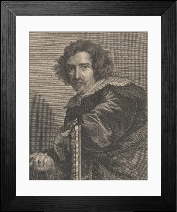 Framed Print : Portrait of Pieter de Jode the Younger, 1606-74. Creator: Pieter de Jode II Framed Print : Portrait of Pieter de Jode the Younger, 1606-74. Creator: Pieter de Jode II
