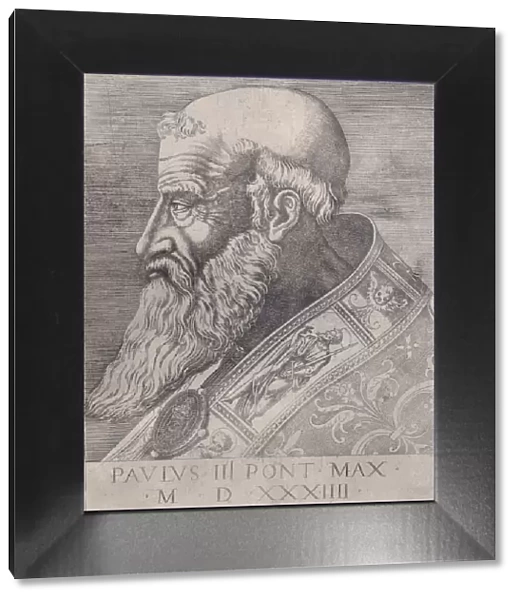 Pope Paul III, Bareheaded, dated 1534. Creator: Agostino Veneziano