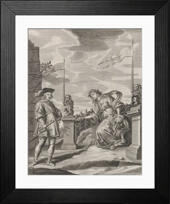 Framed Print : Plate 6: Ferdinand receiving the keys to the city of Ghent Framed Print : Plate 6: Ferdinand receiving the keys to the city of Ghent