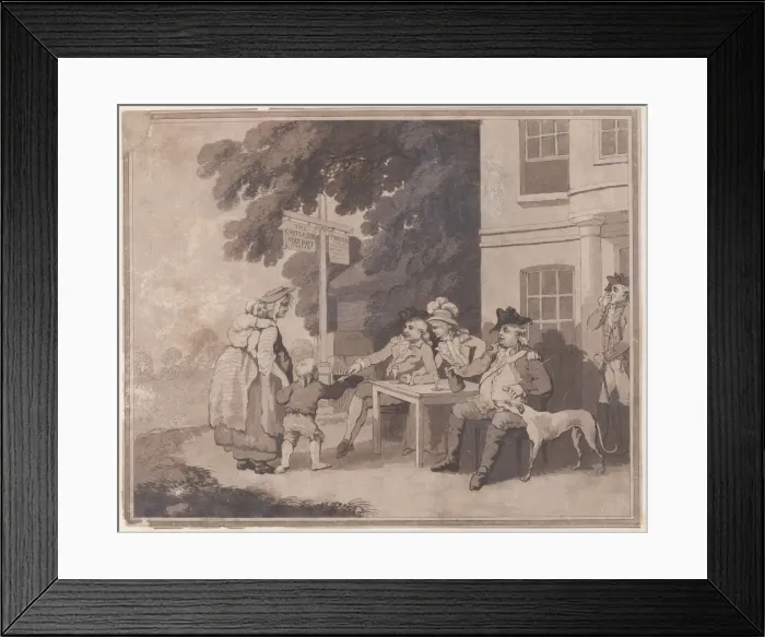 Framed Print : Benevolence, November 25, 1792. Creator: Samuel Alken Framed Print : Benevolence, November 25, 1792. Creator: Samuel Alken