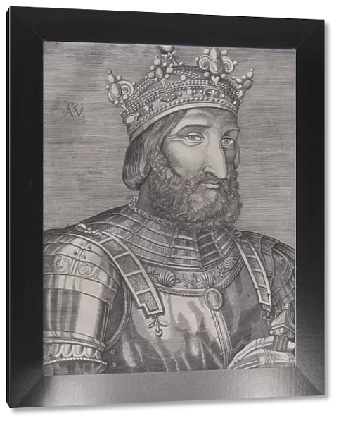 Francois I, King of France, dated 1536. Creator: Agostino Veneziano